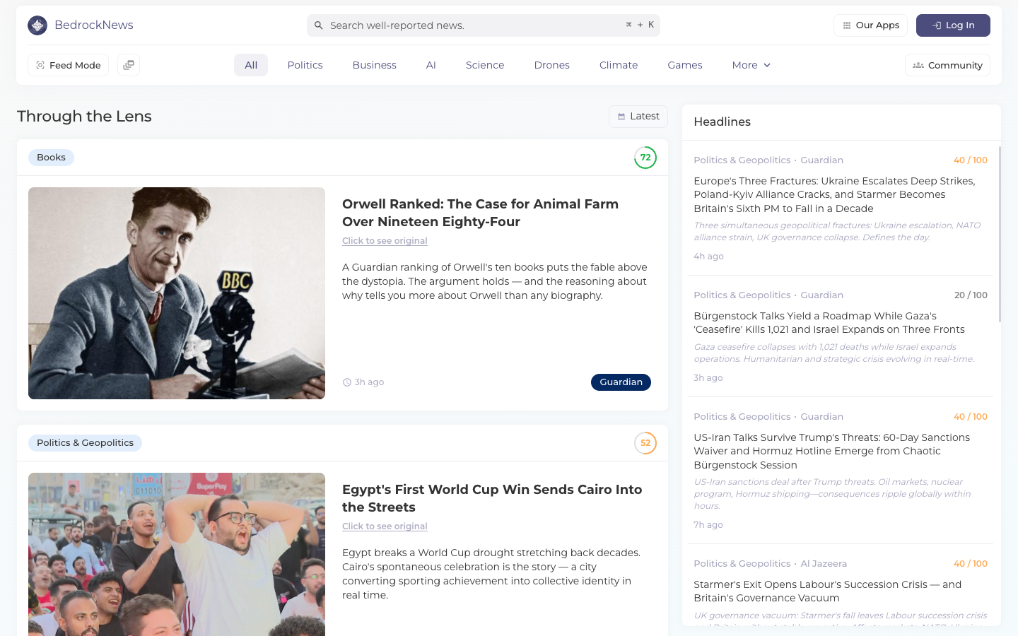 BedrockNews screenshot